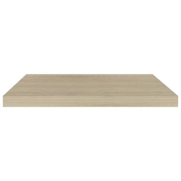 væghylde 60x23,5x3,8 cm MDF egetræsfarve