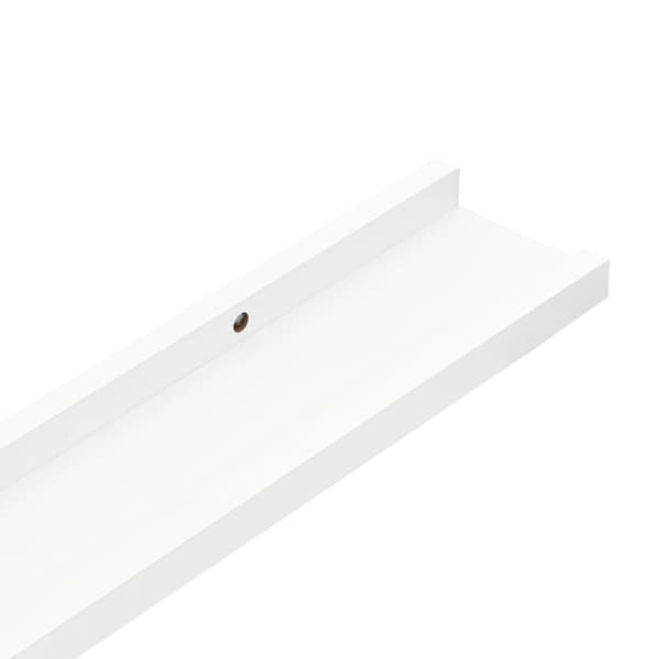 væghylder 4 stk. 40x9x3 cm hvid