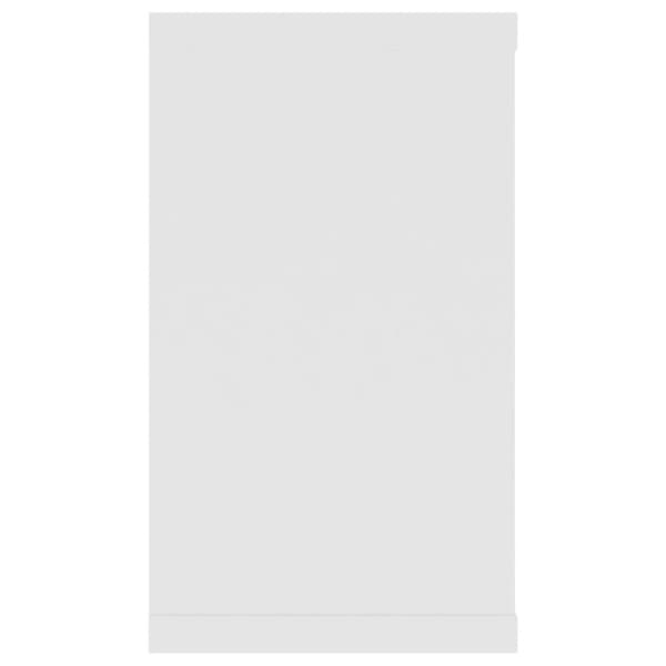 væghylder 2 stk. 80x15x26,5 cm kubeformet spånplade hvid