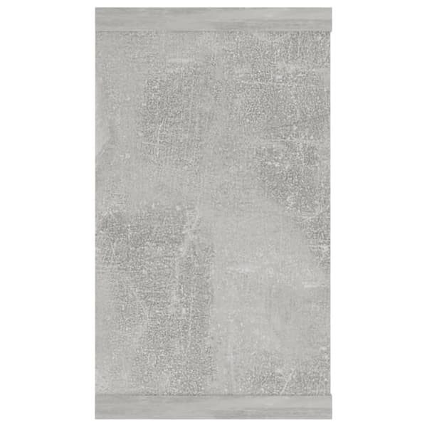 væghylder 4 stk. 80x15x26,5 cm spånplade kubeform betongrå