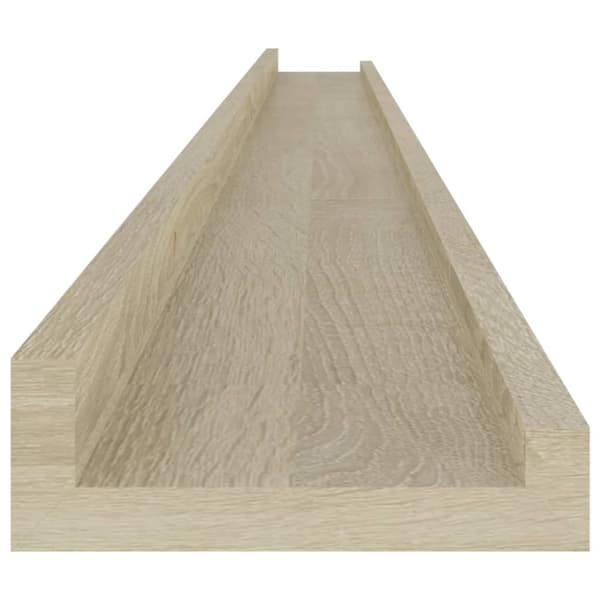 Vägghyllor 4 st sonoma-ek 115x9x3 cm
