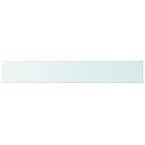 hylder 2 stk. glaspanel 100 x 15 cm klar