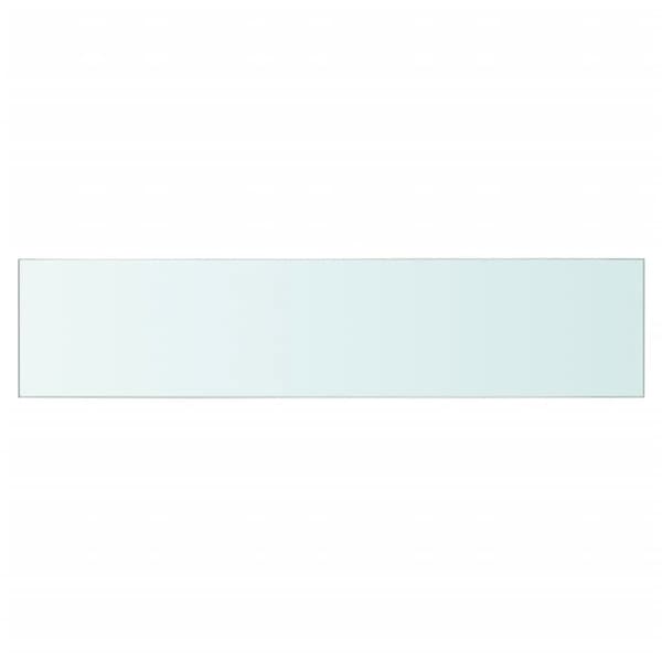 Hyllplan 2 st glas genomskinlig 60x12 cm