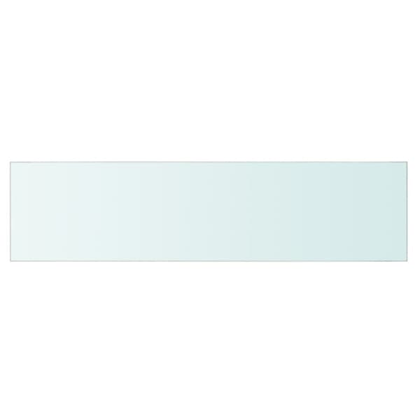 hylder 2 stk. glaspanel 80 x 20 cm klar