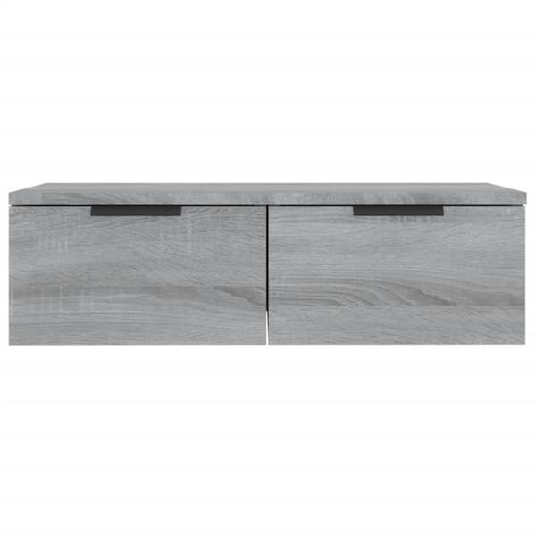 Seinäkaapit 2 kpl harmaa Sonoma 68x30x20 cm tekninen puu