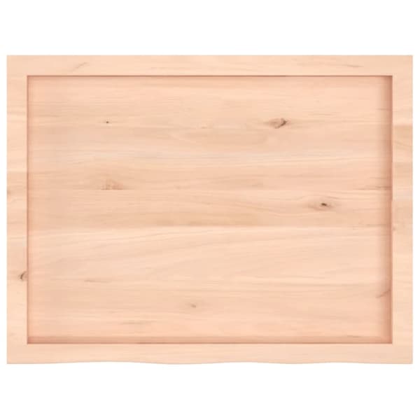 Seinähylly 80x60x(2-4) cm käsittelemätön täysi tammi