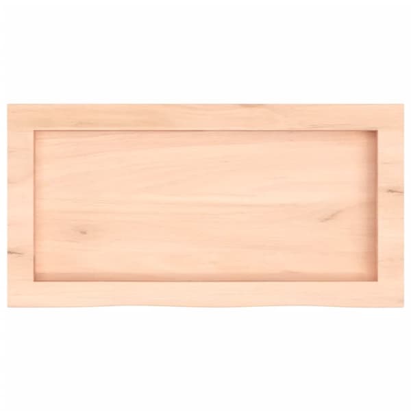 Seinähylly 60x30x(2-4) cm käsittelemätön täysi tammi