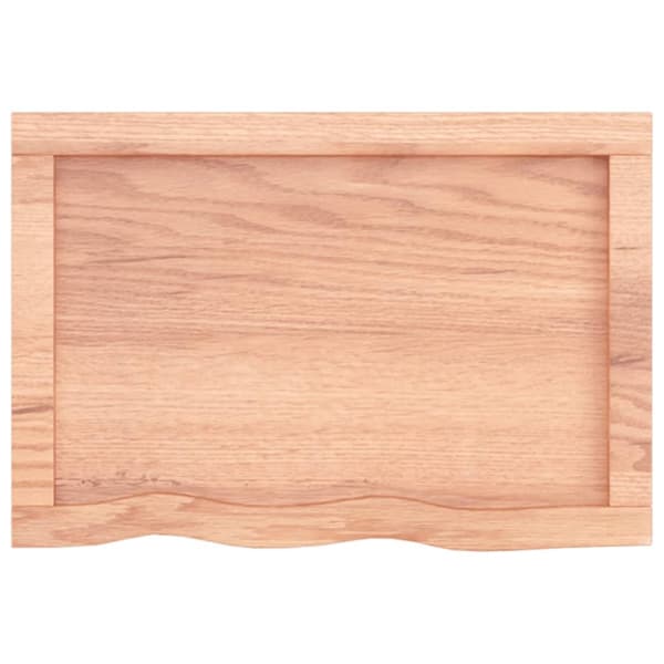 Seinähylly vaaleanruskea 60x40x(2-6) cm käsitelty täystammi