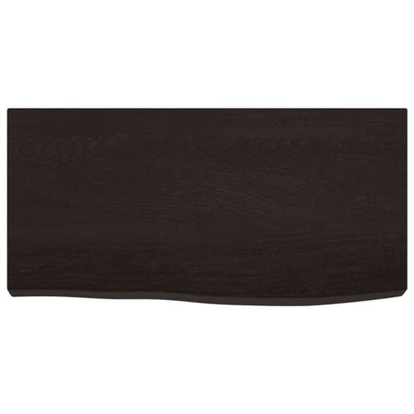 Seinähylly tummanruskea 60x30x(2-6) cm käsitelty täystammi
