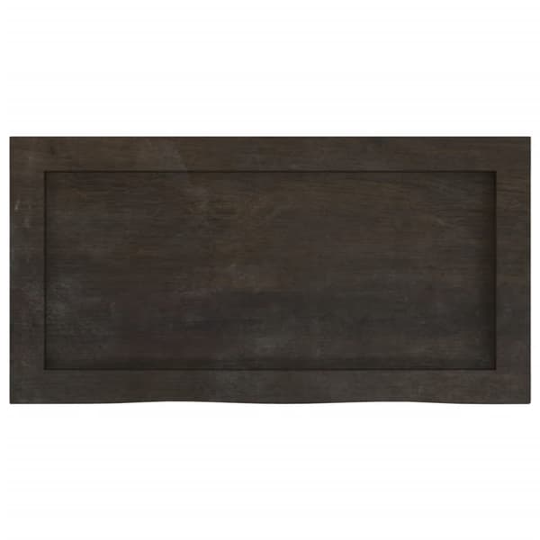 Seinähylly tummanruskea 60x30x(2-6) cm käsitelty täystammi