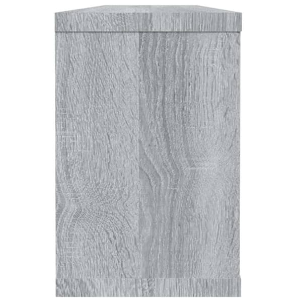 Vägghyllor 6 st grå sonoma 60x15x23 cm konstruerat trä