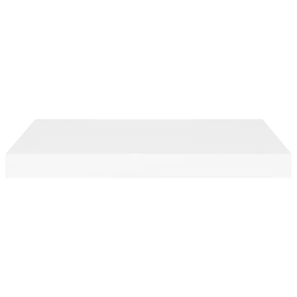 Svävande vägghylla vit 60x23,5x3,8 cm MDF