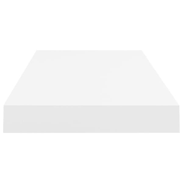 Svävande vägghylla vit 60x23,5x3,8 cm MDF