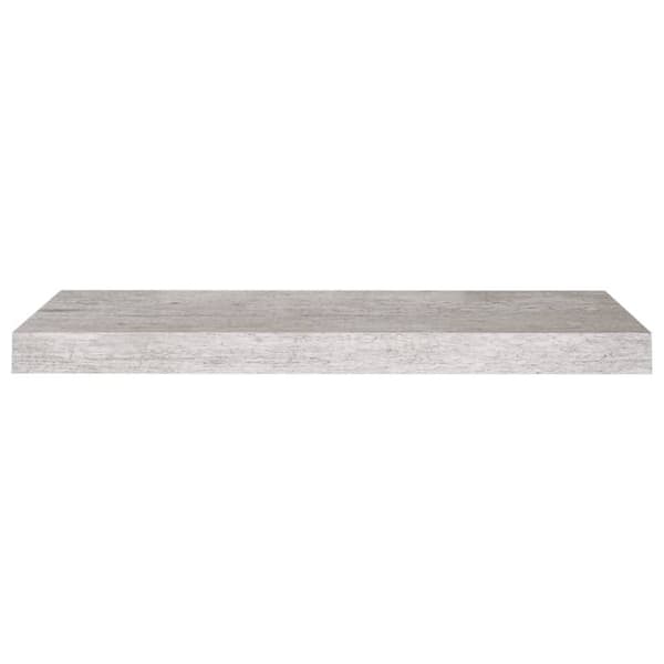 væghylde 60x23,5x3,8 cm MDF betongrå