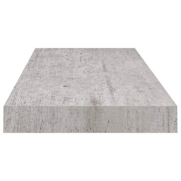væghylde 60x23,5x3,8 cm MDF betongrå