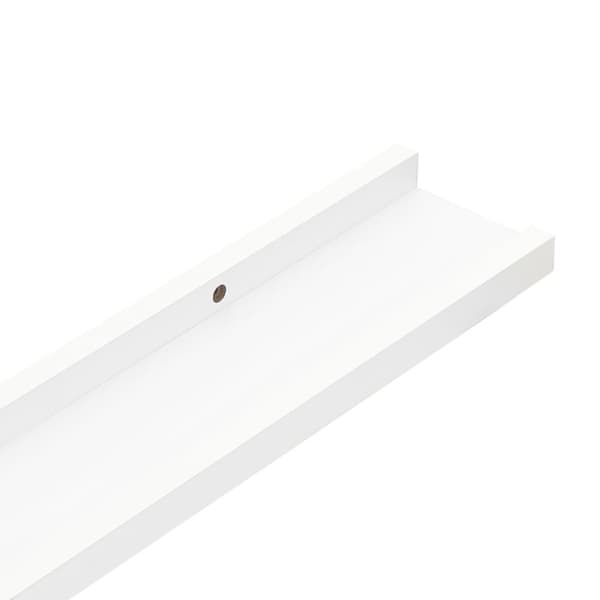 gallerihylder 2 stk. 40x9x3 cm MDF hvid