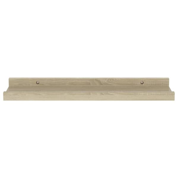 Seinähyllyt 2 kpl Sonoma-tammi 40x9x3 cm