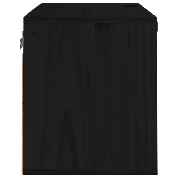 Väggskåp svart 60x30x35 cm massiv furu