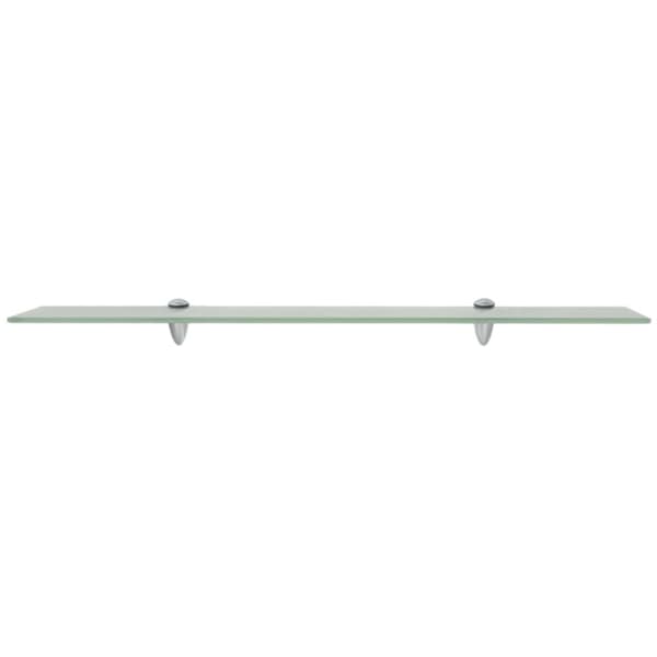Svävande hyllor 2 st glas 80x20 cm 8 mm