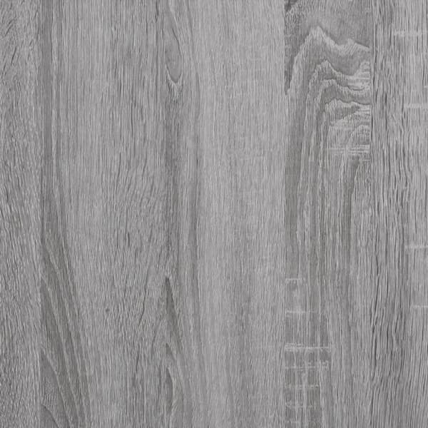 væghylder 2 stk. 80x15x26,5 cm konstrueret træ grå sonoma-eg