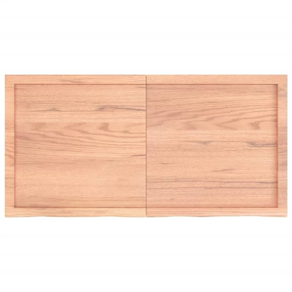 Seinähylly vaaleanruskea 120x60x(2-6) cm käsitelty täystammi