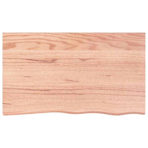 Seinähylly vaaleanruskea 100x60x(2-4) cm käsitelty täystammi