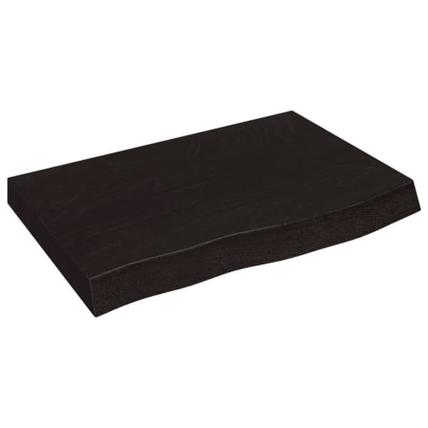 Seinähylly tummanruskea 60x40x(2-6) cm käsitelty täystammi