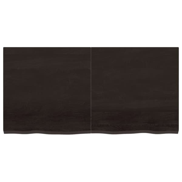 Seinähylly tummanruskea 120x60x(2-4) cm käsitelty täystammi