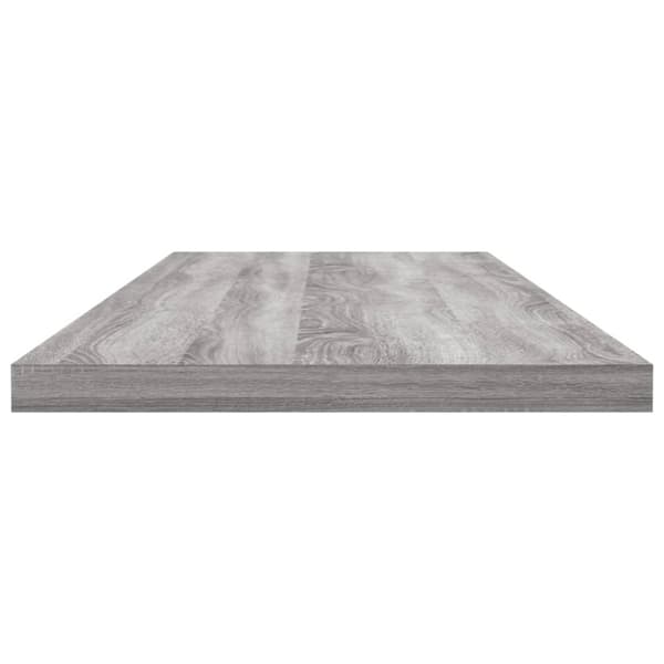 vidaXL væghylder 4 stk. 80x20x1,5 cm konstrueret træ grå sonoma-eg
