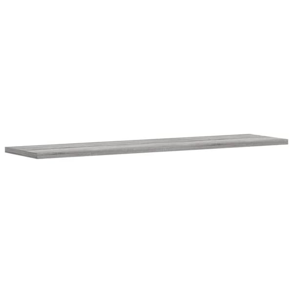 vidaXL væghylder 4 stk. 80x20x1,5 cm konstrueret træ grå sonoma-eg