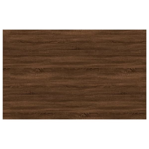 vidaXL væghylder 4 stk. 80x50x1,5 cm konstrueret træ brunt egetræ