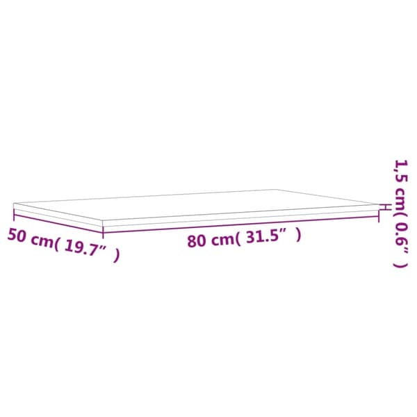vidaXL væghylder 4 stk. 80x50x1,5 cm konstrueret træ brunt egetræ