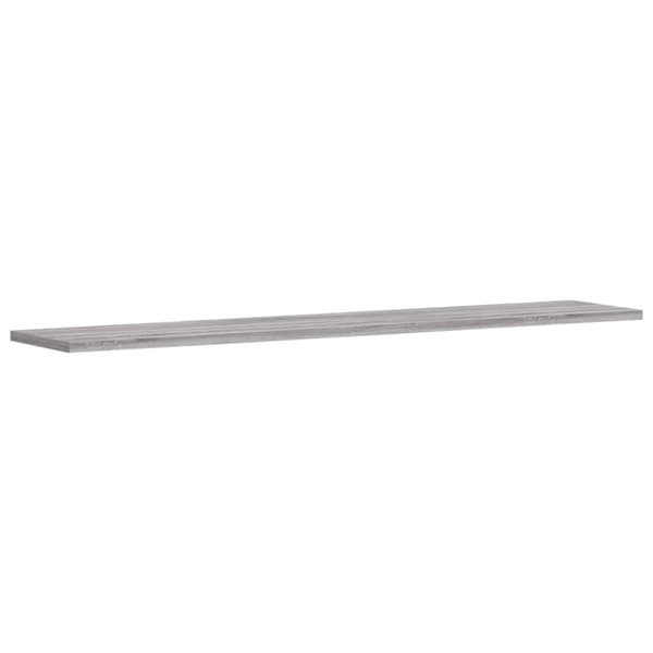 vidaXL væghylder 4 stk. 100x20x1,5 cm konstrueret træ grå sonoma-eg