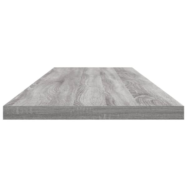 vidaXL væghylder 4 stk. 100x20x1,5 cm konstrueret træ grå sonoma-eg