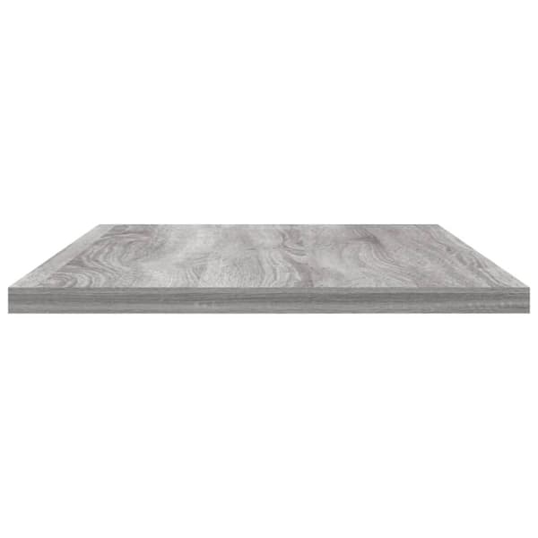 vidaXL væghylder 4 stk. 60x20x1,5 cm konstrueret træ grå sonoma-eg