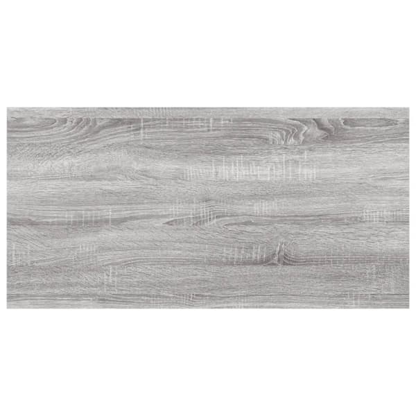 vidaXL væghylder 4 stk. 60x20x1,5 cm konstrueret træ grå sonoma-eg