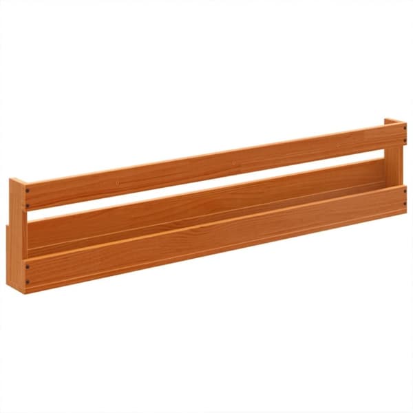 vidaXL skohylder til væg 2 stk. 110x8,5x23,5 cm massivt fyrretræ