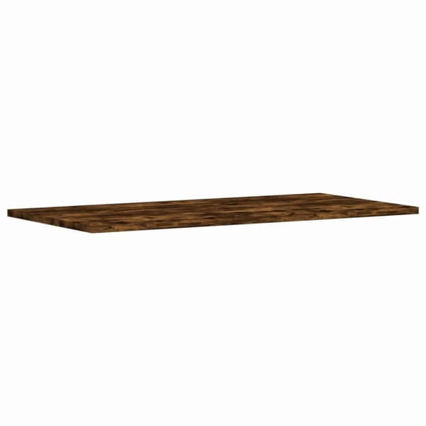 vidaXL væghylder 4 stk. 80x30x1,5 cm konstrueret træ røget egetræ