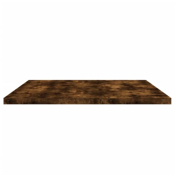 vidaXL væghylder 4 stk. 80x30x1,5 cm konstrueret træ røget egetræ