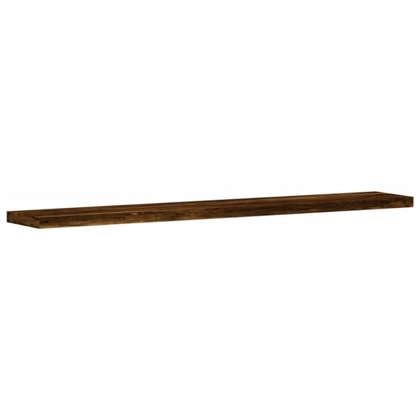 vidaXL væghylder 4 stk. 60x10x1,5 cm konstrueret træ røget egetræ