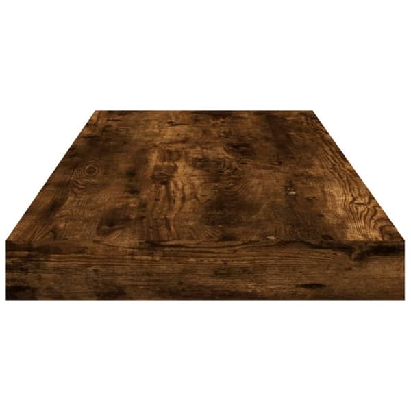 vidaXL væghylder 4 stk. 60x10x1,5 cm konstrueret træ røget egetræ