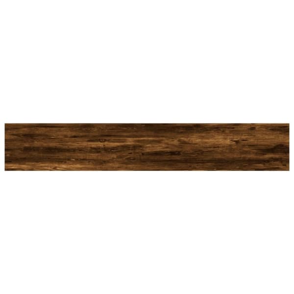 vidaXL væghylder 4 stk. 60x10x1,5 cm konstrueret træ røget egetræ