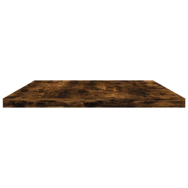 vidaXL væghylder 4 stk. 60x30x1,5 cm konstrueret træ røget egetræ