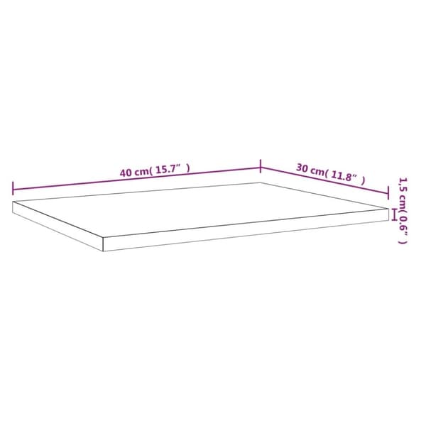 vidaXL væghylder 4 stk. 40x30x1,5 cm konstrueret træ grå sonoma-eg