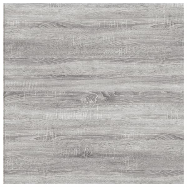 vidaXL væghylder 4 stk. 40x40x1,5 cm konstrueret træ grå sonoma-eg