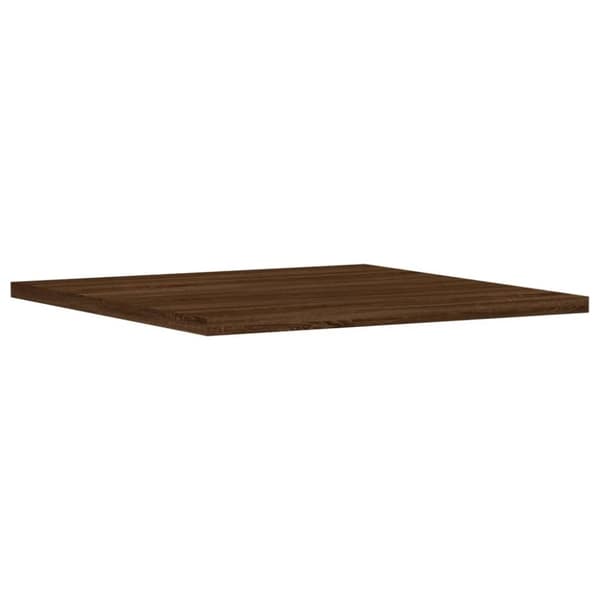 vidaXL væghylder 4 stk. 40x40x1,5 cm konstrueret træ brunt egetræ