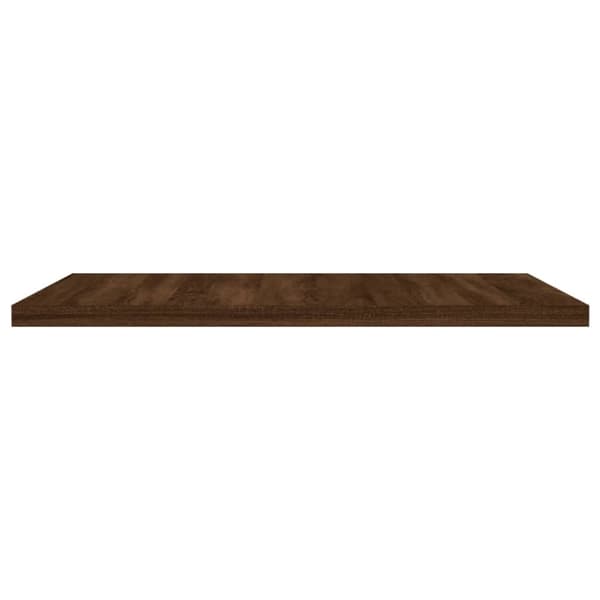 vidaXL væghylder 4 stk. 40x40x1,5 cm konstrueret træ brunt egetræ