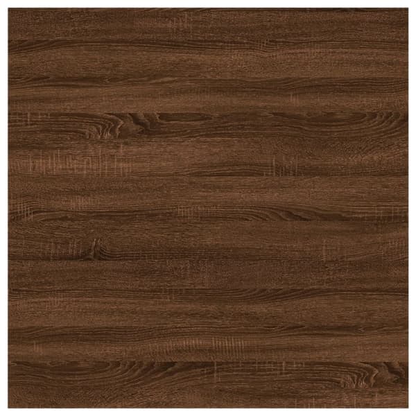 vidaXL væghylder 4 stk. 40x40x1,5 cm konstrueret træ brunt egetræ