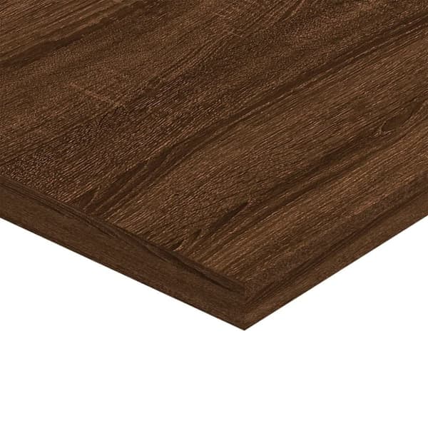 vidaXL væghylder 4 stk. 40x40x1,5 cm konstrueret træ brunt egetræ