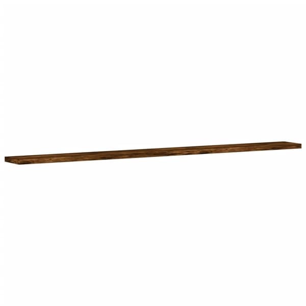 vidaXL Vegghyller 4 stk røkt eik 100x10x1,5 cm konstruert tre